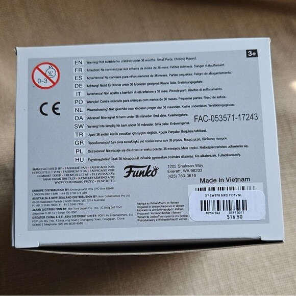 Funko POP!  STAR WARS Flocked Porg # 198 Bobblehead - Picture 8 of 9